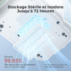 Nettoyeur biberons automatique avec stérilisation vapeur et séchage cycle rapide 19 min pour biberons et accessoires bébé