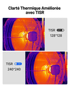 Caméra thermique infrarouge TC004 Mini 240x240 résolution IR avec mesure précise 25Hz batterie Lithium-ion