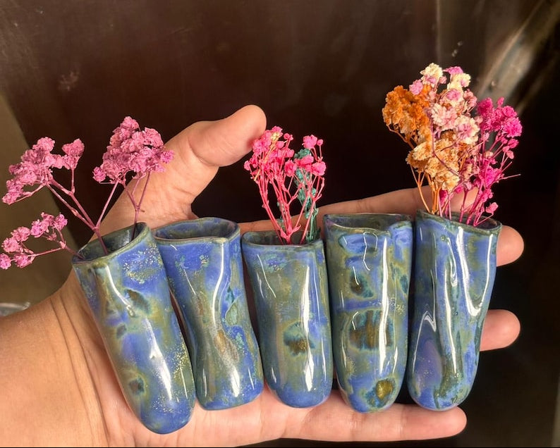 Vase magnétique suspendu en céramique, 8-9 cm, aimanté pour réfrigérateur