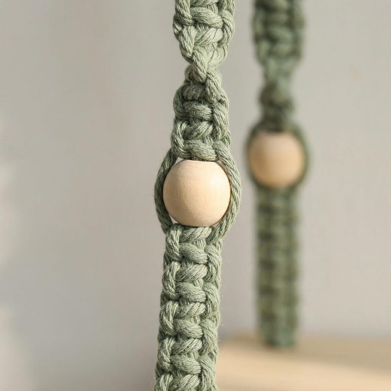 Étagère murale bohème en macramé, décoration murale tissée avec étagère en bois, organisateur rustique pour salon
