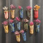 Vase magnétique suspendu en céramique, 8-9 cm, aimanté pour réfrigérateur