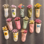 Vase magnétique suspendu en céramique, 8-9 cm, aimanté pour réfrigérateur
