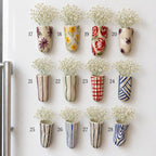 Vase magnétique suspendu en céramique, 8-9 cm, aimanté pour réfrigérateur