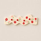 Porte-manteau mural céramique floral rouge 27 cm