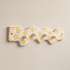 Porte-manteau mural en céramique étoilé, crochet ondulé pastel, organisateur d'entrée 27 cm