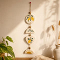 Suspension murale citron peinte à la main - Décoration bohème méditerranéenne