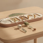 Range-mural en bois à motifs floraux avec crochets