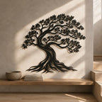 Lebensbaum-Wandbild aus Metall – Naturinspirierte Baumdekoration für Wand und Wohnraum