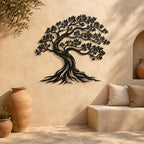 Lebensbaum-Wandbild aus Metall – Naturinspirierte Baumdekoration für Wand und Wohnraum